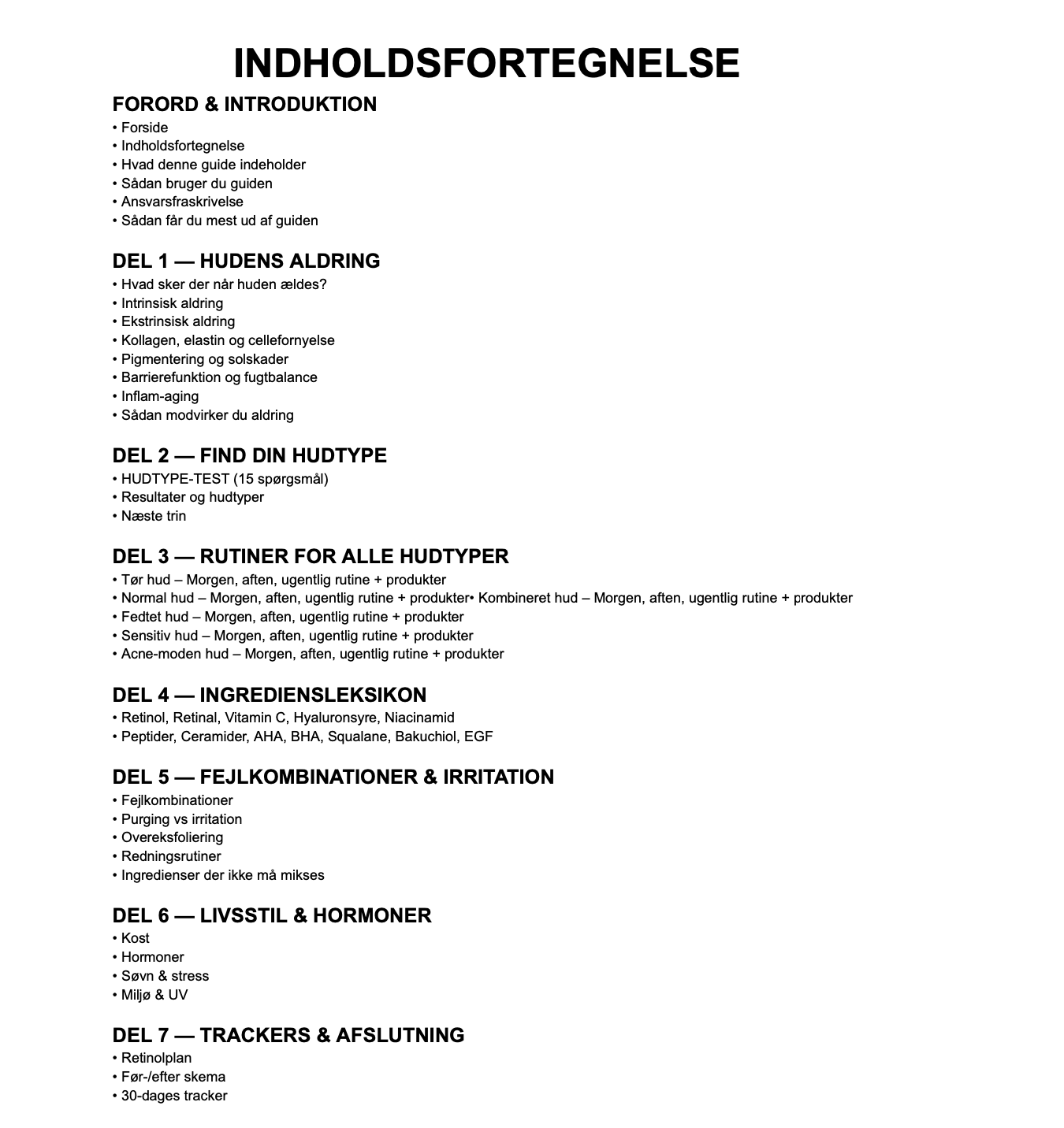 Den utlimative guide mod aldring og rynker - digital download