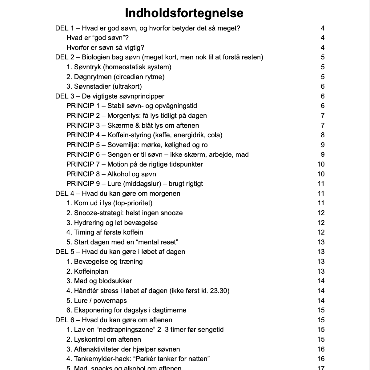 Den store søvnguide for både mænd og kvinder - digital download